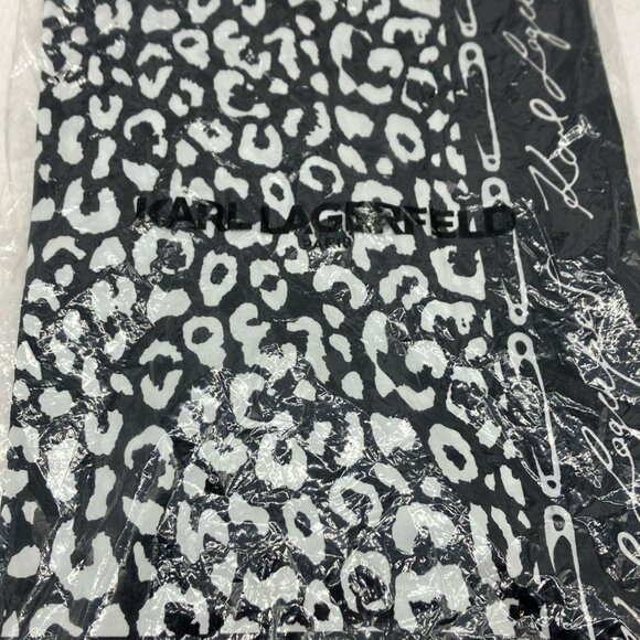NWT Karl Lagerfeld Scarf Leopard - Picture 5 of 7